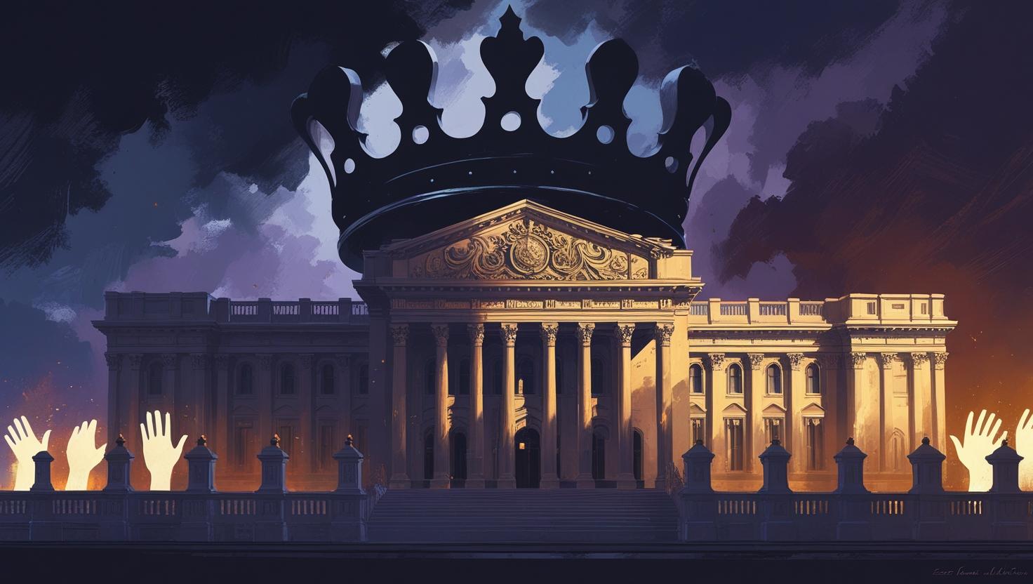 A photo depicting the royal control during the monarchy.