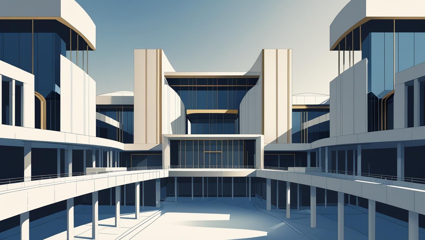 A photo depicting the new reformed congress of the USFLR, with the three chambers visible.